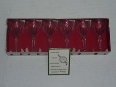CRISTAL D’ ARQUES FRANCE (6) VERRES WASHINGTON 5 3/8″ SHERRY GLASSES BOX UNUSED