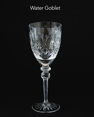 ROGASKA Queen Crystal Glasses Water Goblet, Wine, Hock, Brandy, DOF, Highball