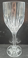 1) Lenox Starlight Water Goblet Elegant Crystal Clear Vertical Cut Etch Stemware
