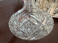 Signed Hawkes Cyprus American Brilliant Glass Carafe