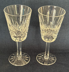 Waterford Lismore Sherry Glasses 5 1/8” Made in Ireland Set of 2 Vintage