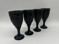Vintage Nortake Sweet Swirl Wine Glass Goblets, set of 4