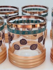 VTG Sankura Sango Cocktail Glasses Set Of 6 Designed By Sue Zipkin 1960