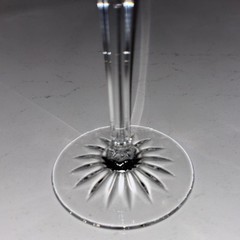 Lenox Clarity Platinum Silver Rim 8” Tall 4oz Wine Glasses