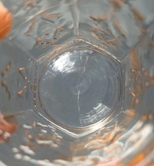 HTF 1933-37 Patrician Spoke Pink Depression Glass, 8oz Flat Tumblers Glasses