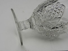 George Duncan Scalloped 6 Point #30 Stem Clear 3 7/8″ T