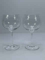 2 TIFFANY & CO PURPOSE WINE GLASS Blown Lead Crystal Glasses