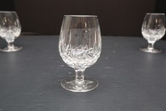 Set of 6 Waterford Crystal LISMORE Small Brandy Snifters Glasses Goblets 4.5″