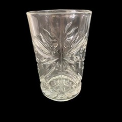 4 Early American Prescut Tumblers EAPC 10 oz Anchor Hocking Star of David 4.5″