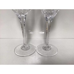 Vintage Clear Water Goblet Petit Points by MIKASA Set of 2 Drinking Glass