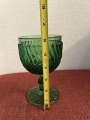 L. G. Wright Jersey Swirl Green (1) Water Goblets, Replacement