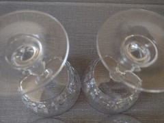 Vintage Cristal D’Arques Durand Champagne Sherbert Glasses Pompadour Set of 4