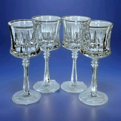 Mikasa Marquis 4 Crystal Water Goblets 8 3/8″