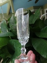 Cristal D’arques/Durand Clear Vertical Design Knob Stem (CRA33) Fluted Champagne