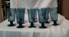 Vintage Blue Footed Glasses — 1970’s