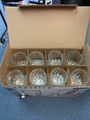 16Piece – Vintage Anchor Hocking Starfire Beverage Set 8-12oz, 8- 17oz