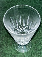 Waterford Crystal Lismore Crystal Champagne Flute Cut Glass Ireland 7.75” Signed