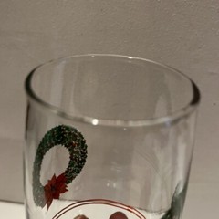 Christmas Wreath Glasses Jc Penny Seanson’s Greetings Set Of 4 NOS
