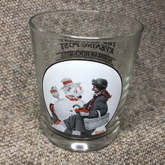 Norman Rockwell Glassware Collection Glasses GRAMPS ENCOUNTERS GRAMPS Snowman