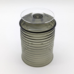 Smoke Gray Blown Glass Set of 6 Tumblers Ribbed Footed MCM Nordic Style