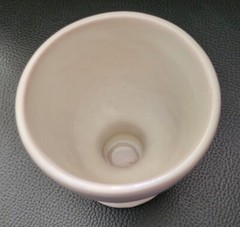 SET OF 3 FRANKOMA POTTERY WESTWINDS WHITE SANDS GOBLETS 4 3/8″