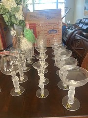Vintage Bayel Cristallin glasses France