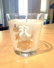 Set of 4 Frosted Whiskey ‘Low Ball’ Glasses from FRANCE – Early American Styling