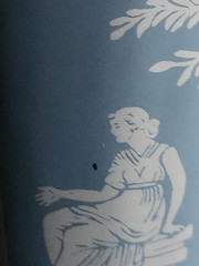 Hellenic Blue 16 oz Flat Tumbler by Jeannette • 6½» Tall Vintage