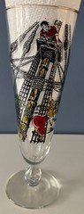 VINTAGE Libbey Pirate Treasure Island Pilsner Beer Glass Gold Rim – U CHOOSE QTY