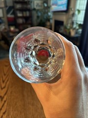 Arcoroc France Artic Clear Vertical Wedge Cut Juice Glasses Vintage 6oz Set Of 6