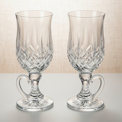 Waterford Crystal Lismore Irish Coffee Glasses: Diamond Cut Barware –