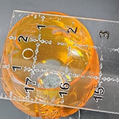 Traube by Nachtmann Topaz Amber Cut To Clear Crystal 8″ Hock Orange Wine Glass