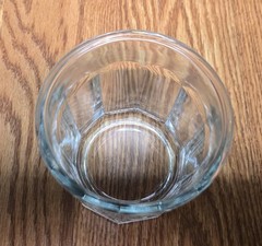 Unbranded Luminarc Clear 10 Panel Rolled Lip 16 Oz Barware Working Glass Tumbler
