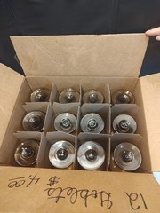 Set 12 Vintage Pfaltzgraff Village Pedestal Wine Glass Etched Brown w/ Orig Box!