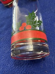 🎄Vintage Libbey Christmas Holly And Ribbon Highball Glasses, Set Of 8, 1980s