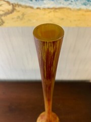 Vase Bottle Daum Nancy Style cross Of Lorraine H:24 13/16in