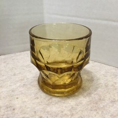 Set of 6 Vintage Anchor Hocking Amber 4oz Bar Tumbler Glasses
