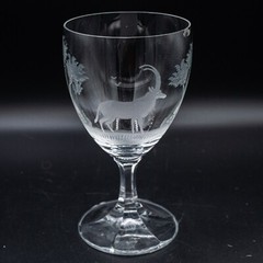 CHIP READ – Queen Lace Crystal «Kenyan African» Sable Wine Glass – 5 1/2″ #I