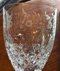 Rogaska Gallia Crystal Wine Goblet Sign Etched Stem Glass 7.75″ Tall U Pick Qty
