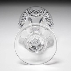 Tiffany and Co Newport Cut Glass Art Deco Wine Glasses 6.5″h Pair A