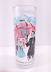 6 Vtg 1959 Rush To The Rockies Colorado Centennial Tumblers Complete Set 6.5″