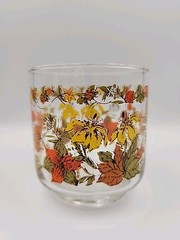 Vintage Libby Libbey Harvest 6 oz Rock Water Juice Glass Indian Summer