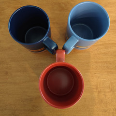 3 Pendleton Ceramic 18oz Mugs National Parks 2-Blue & 1-Red with Stripes NWOT