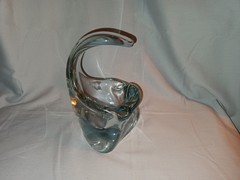 Saint Louis Crystal Ashtray With Curved Handle