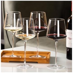 18OZ Red Wine Glasses Set of 4-LeadFree Crystal Wine Glass with Tall Long