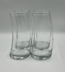 Libbey Bravura 16 Oz. Clear Glass Cooler High Ball Drink Glasses Set of 4