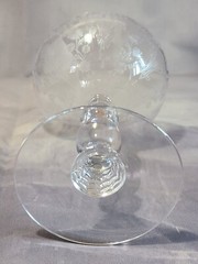 🌿 Vintage Etched Glass Sherbet & Champagne Coupe Set – 15 Pcs – Elegant Floral