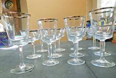 12 Pieces Of Vintage Lenox Stemware Solitaire Pattern