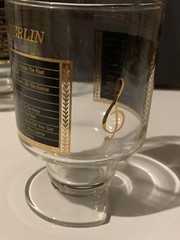 **RARE** 1959 Complete Set of 8 MCM Academy Award Winning Song Rocks Glasses