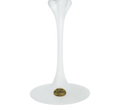Cristal D’Arques Durand France UZES SATINE White Frosted Glass Water Goblet
